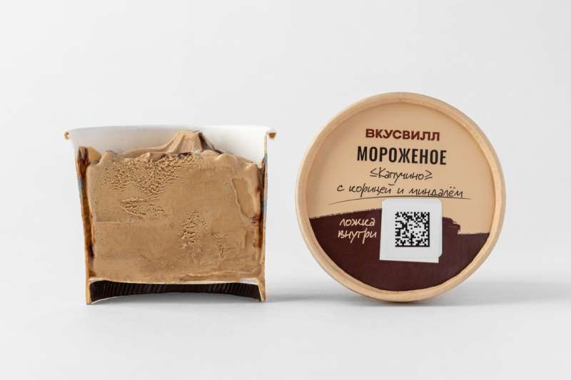 Мороженое "Капучино" с корицей и миндалём