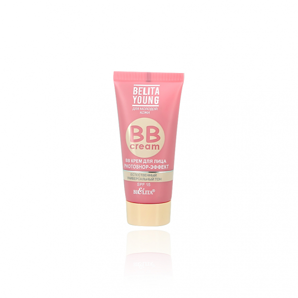 Крем для лица `BIELITA` YOUNG BB CREAM Photoshop-эффект 30 мл